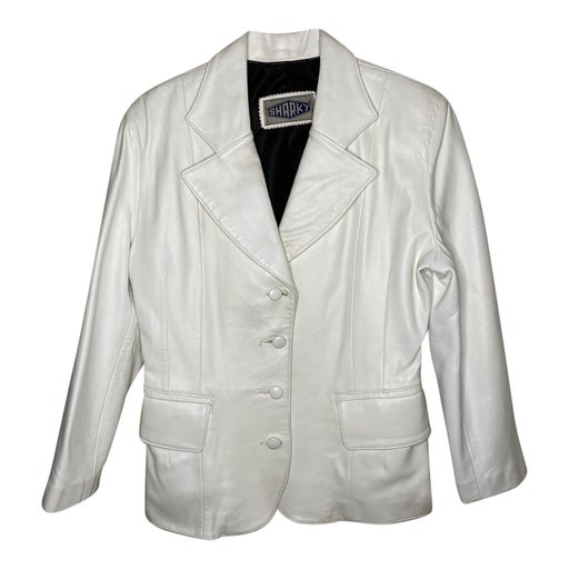 Leather blazer
