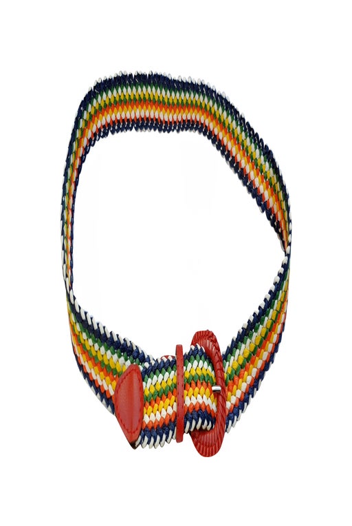 Multicolored belt