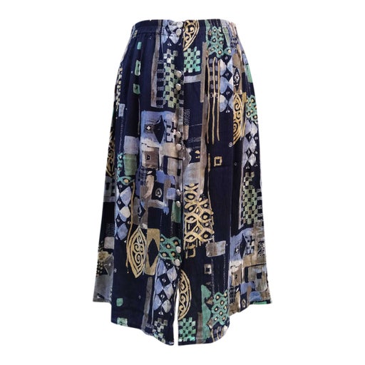 Patterned midi skirt