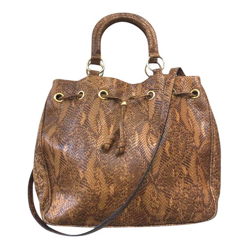 Grand sac en cuir exotique