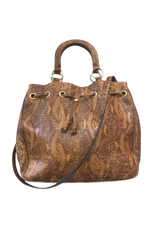 Large exotic leather bag