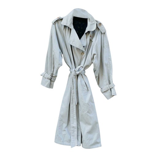 Belted trench coat