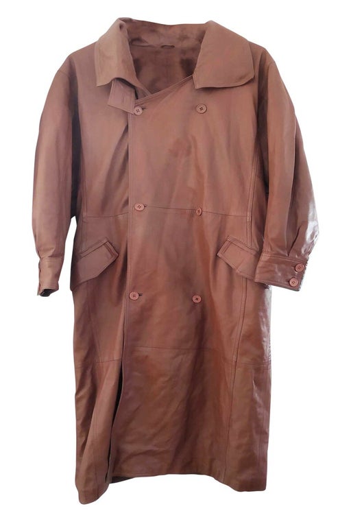 Leather coat
