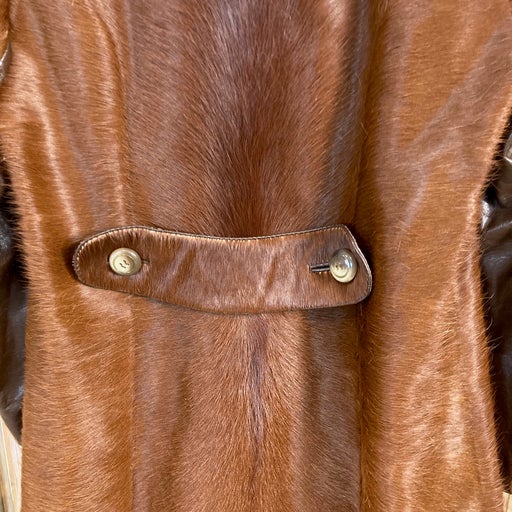 Long leather coat