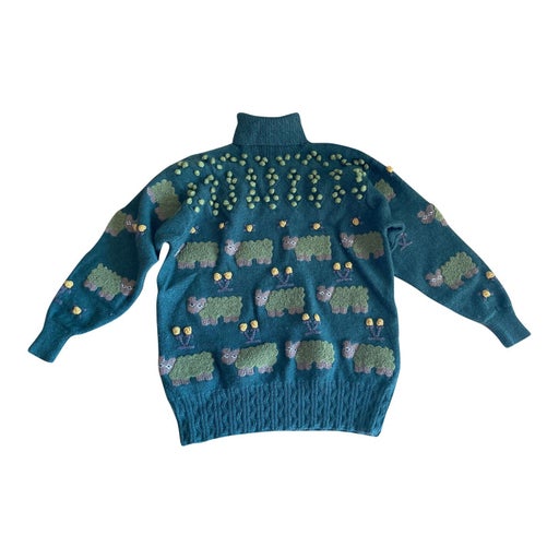 Embroidered turtleneck