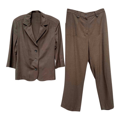 Tailleur pantalon chocolat