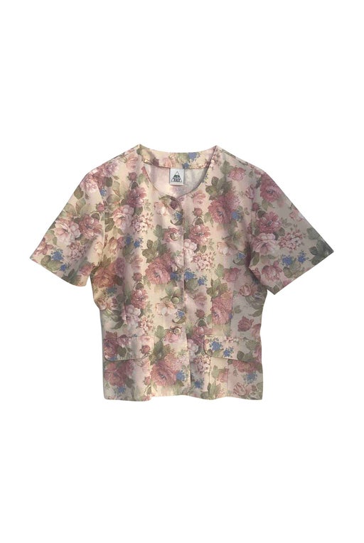 Top à fleurs