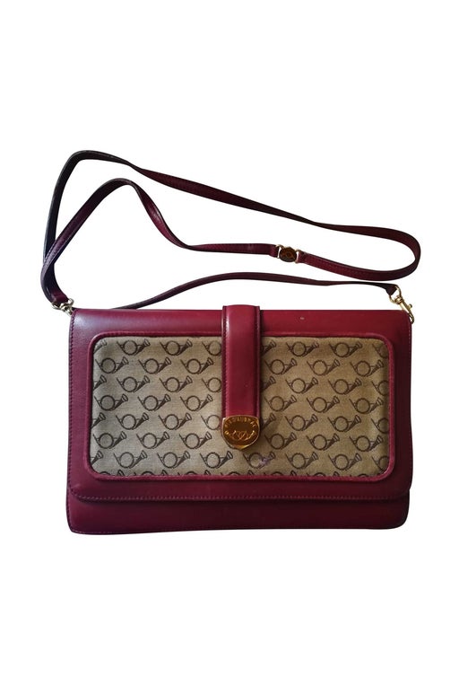 Burgundy leather bag