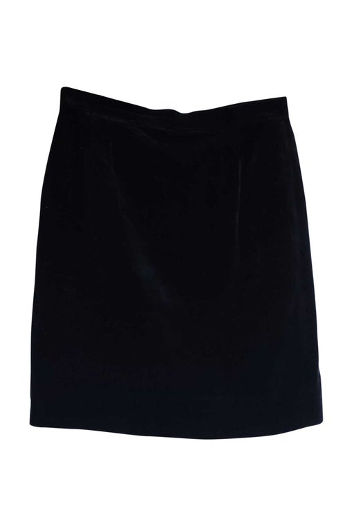 Velvet mini skirt