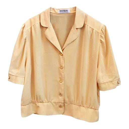 Blouse jaune 80's