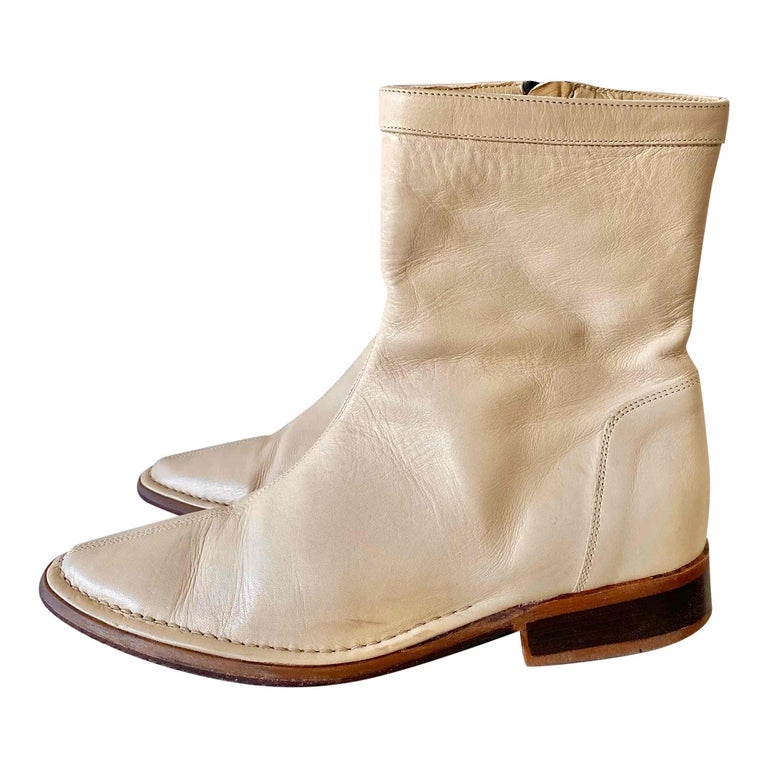 Bottines en cuir