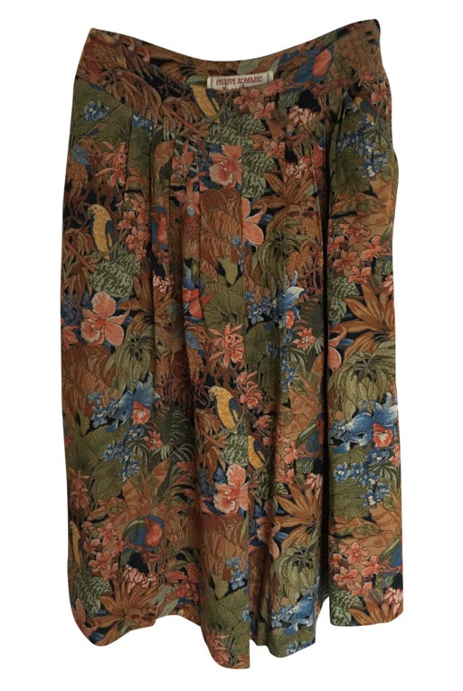Printed culotte skirt
