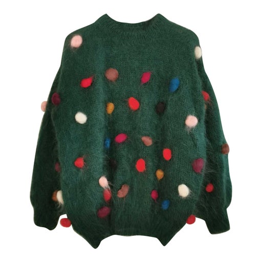 Jumper with pompoms