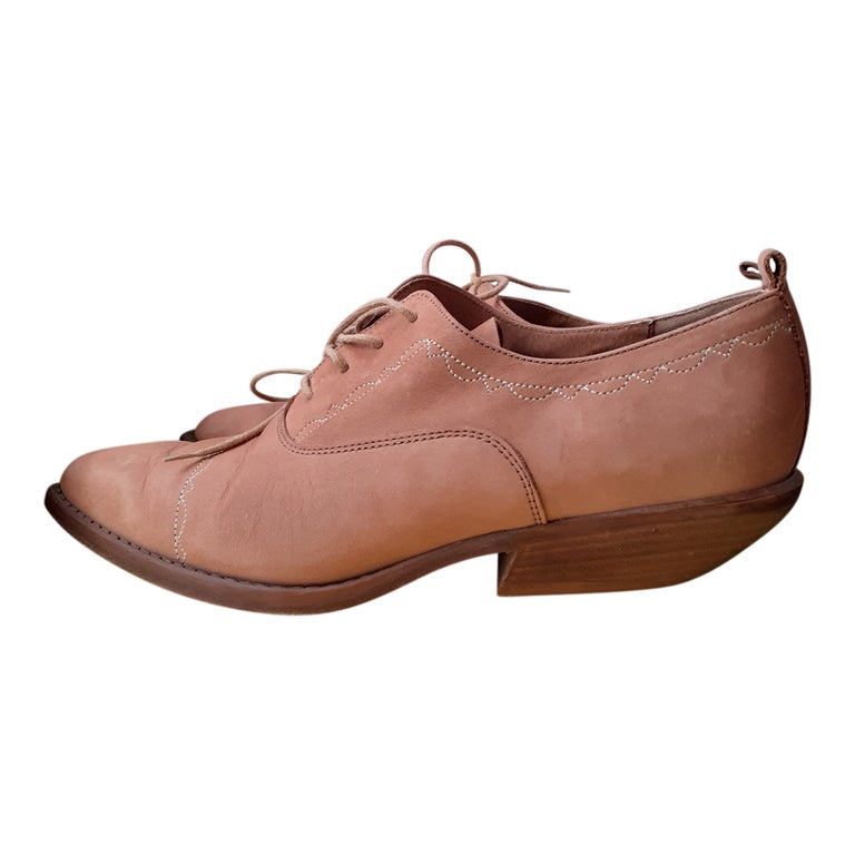 Derbies best sale femme camel