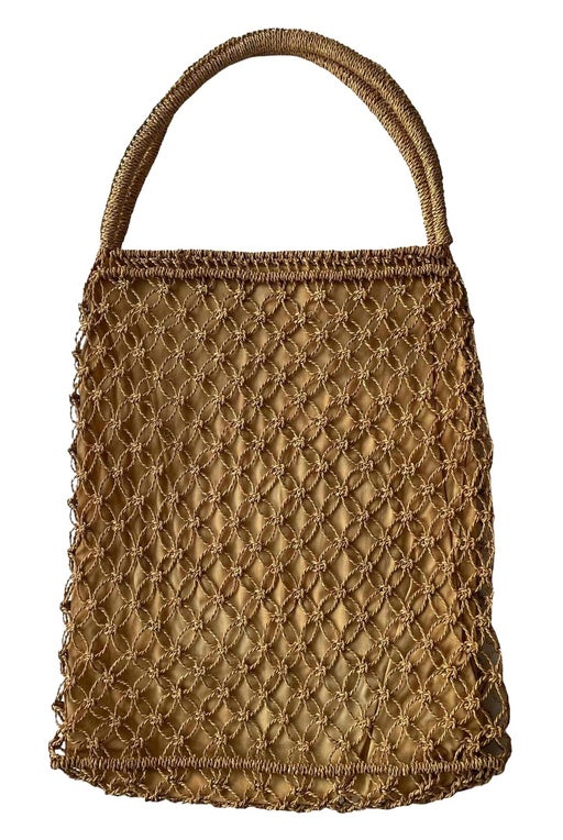 Macrame Basket Handbag