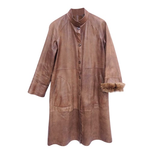 Leather coat