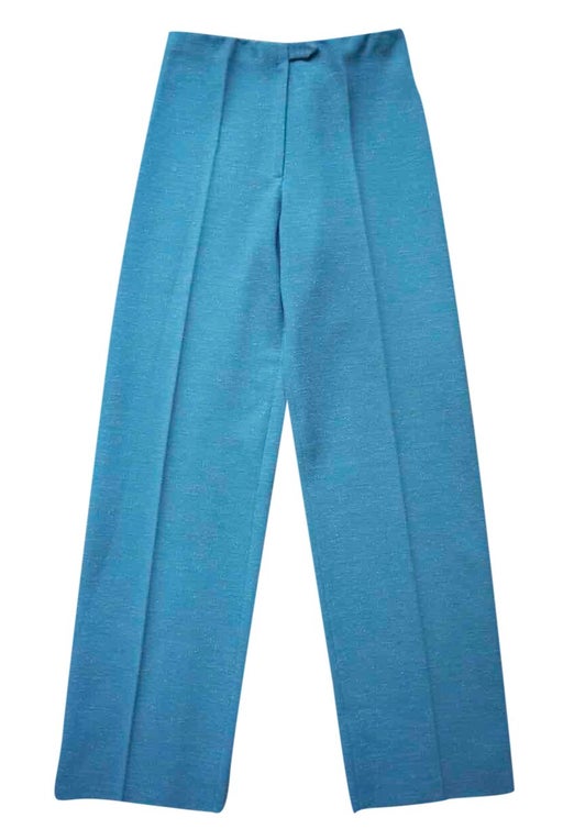 Blue straight pants