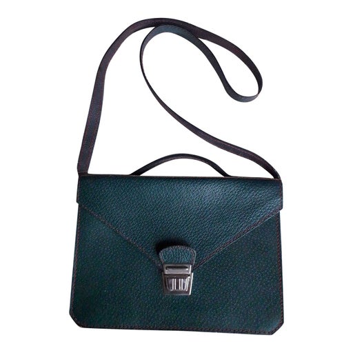 Leather satchel bag