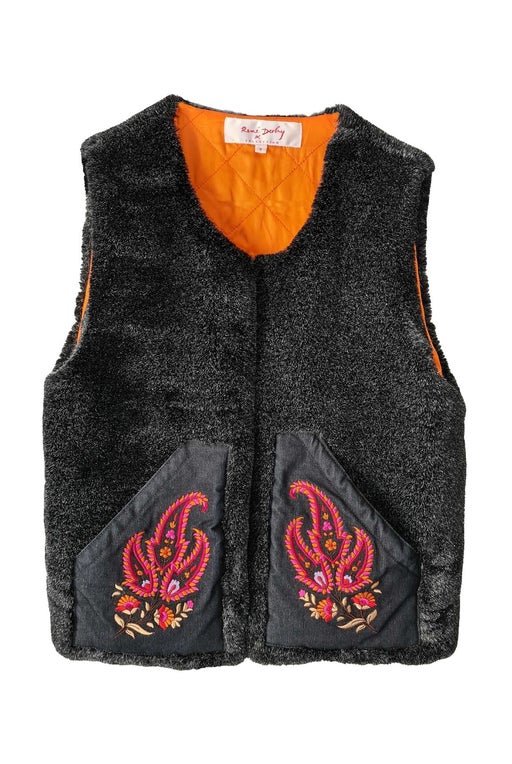 Faux fur vest