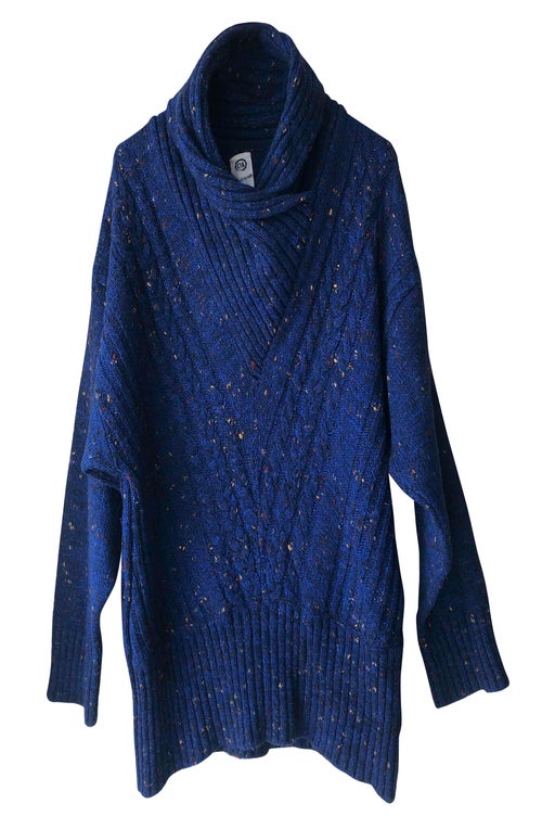Heather blue sweater