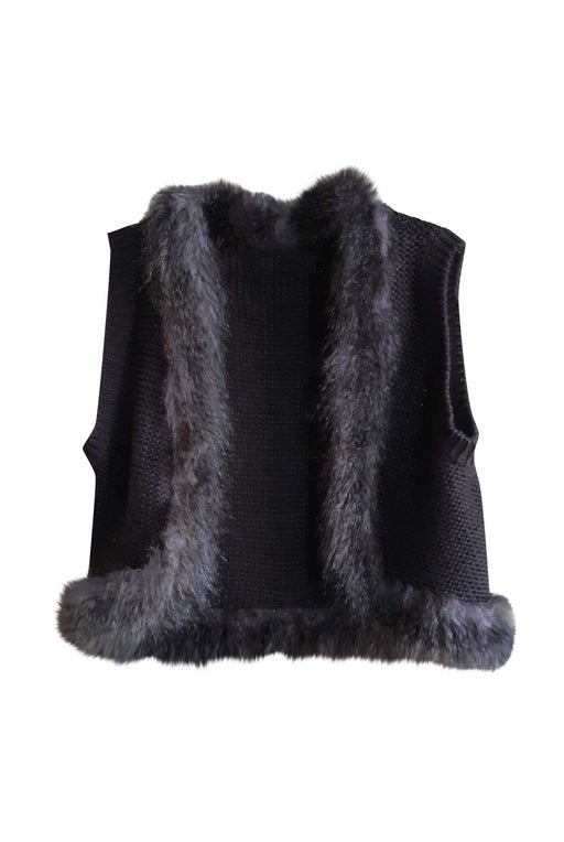 Faux fur vest