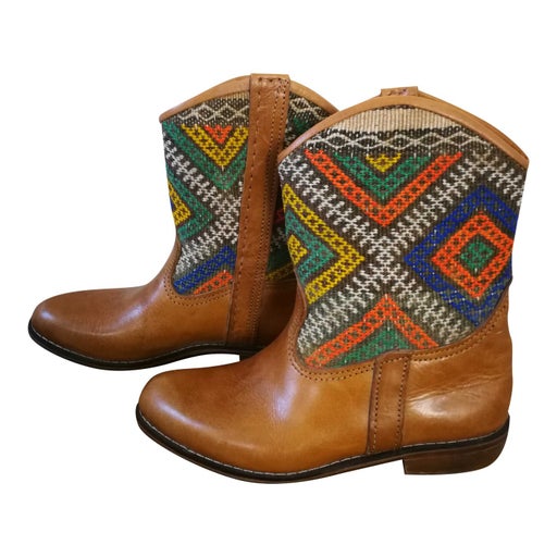 Bottines en cuir 