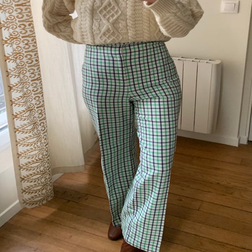 Pantalon à carreaux