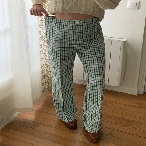 Pantalon à carreaux