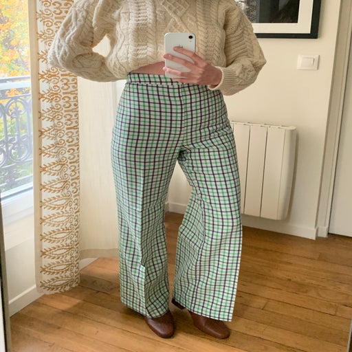 Pantalon à carreaux