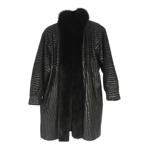 Leather coat