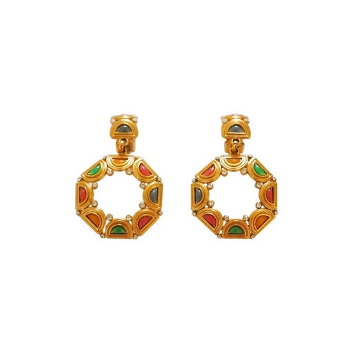 Clip earrings