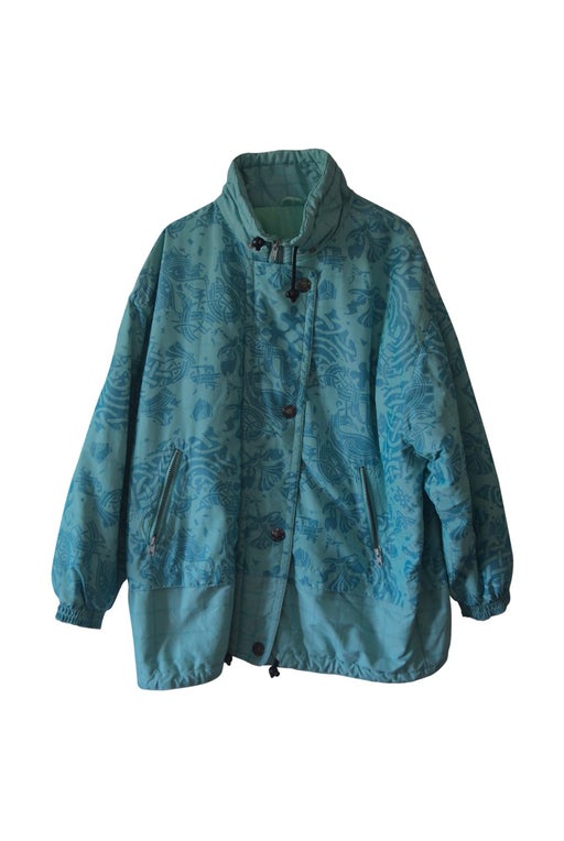 Patterned puffer jacket