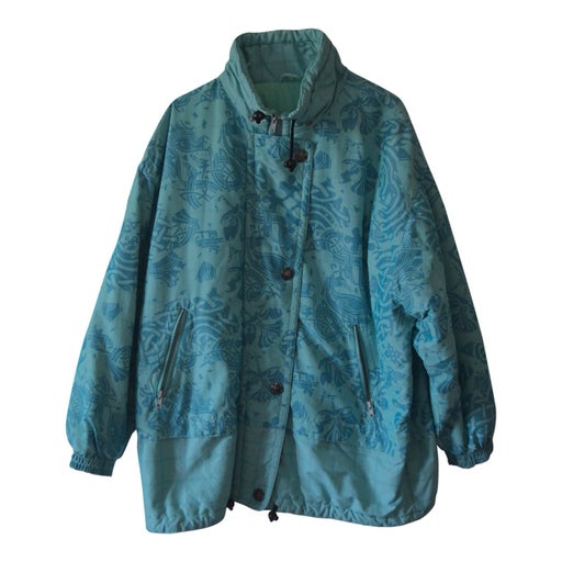 Patterned puffer jacket