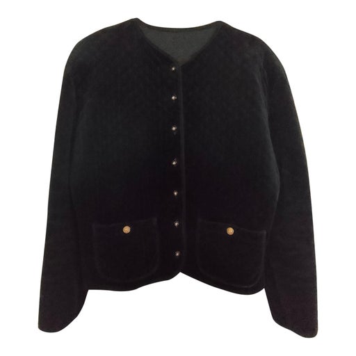 Veste en velours matelassé