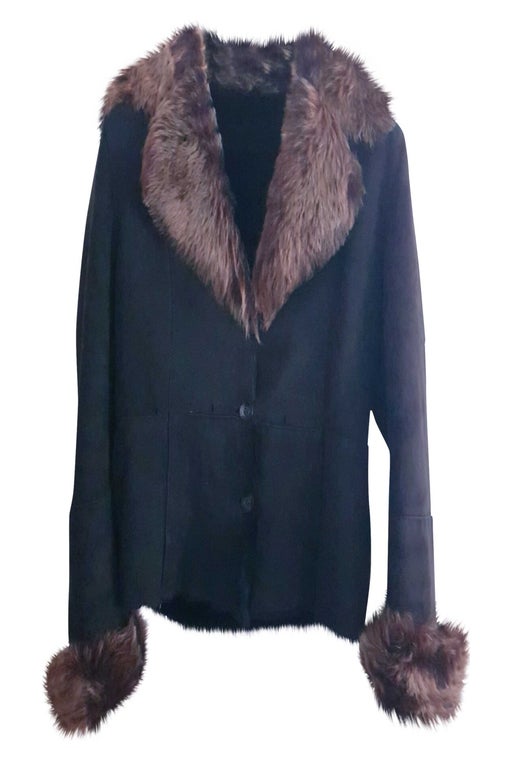 Fur and suede jacket