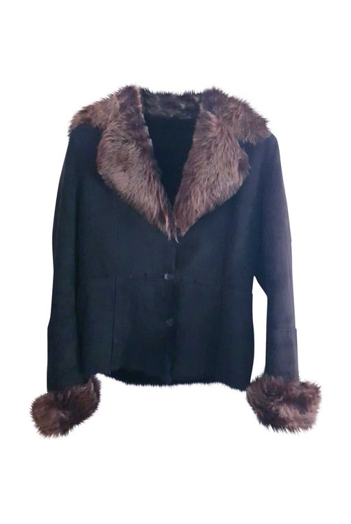 Fur and suede jacket