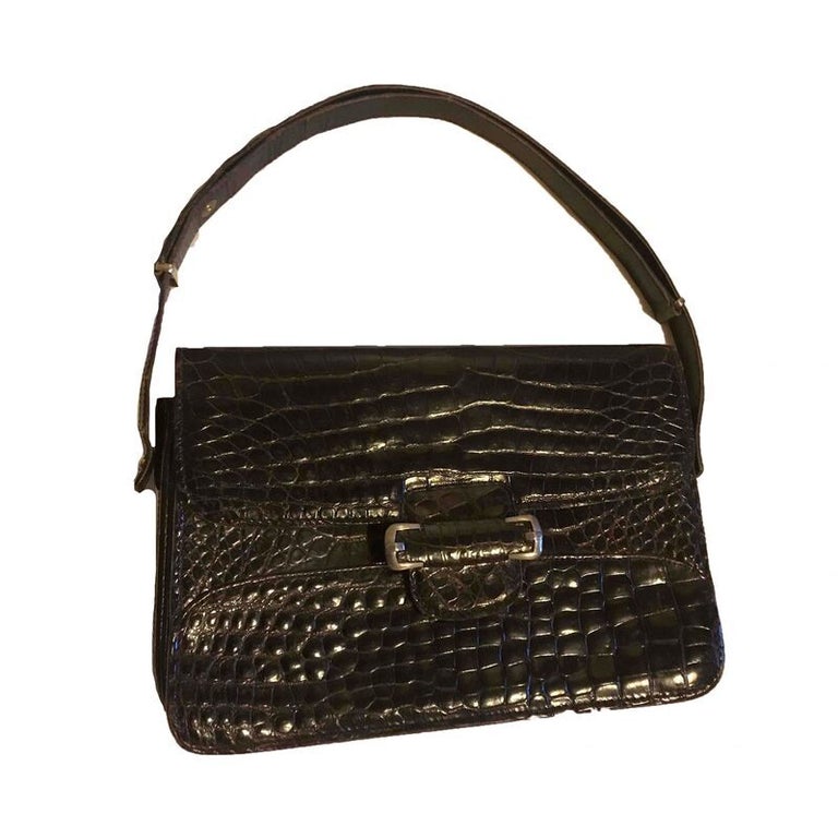 Sac a sales main crocodile