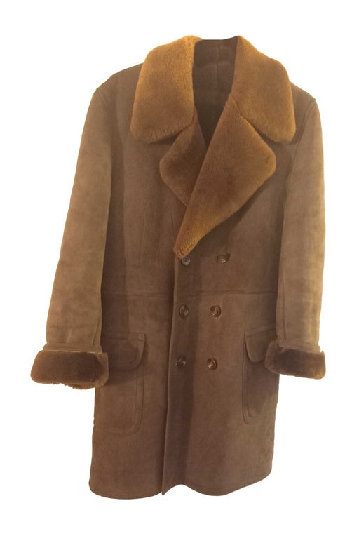 Manteau en peau lainée