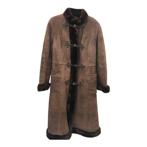 Manteau en peau lainée