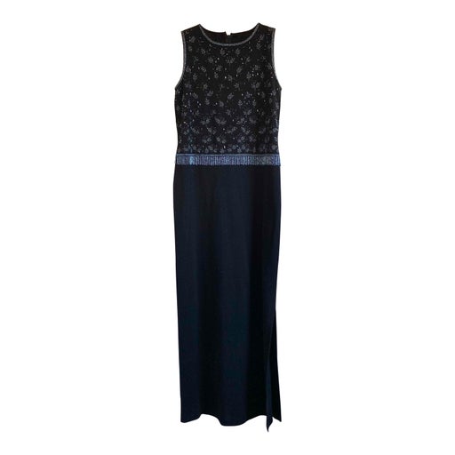 Pearls and lurex dress