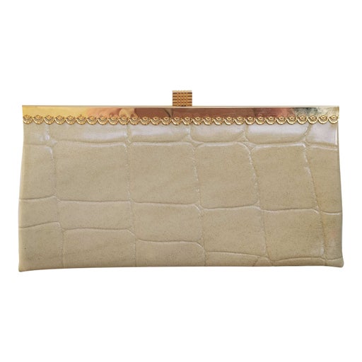 Faux leather pouch