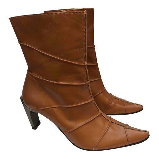 Bottines en cuir 