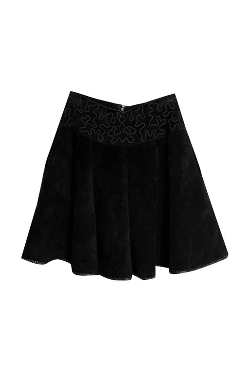 Suede skirt