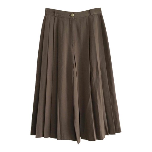 Pleated culotte skirt