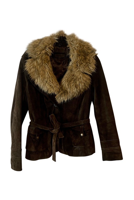 Suede and fur jacket