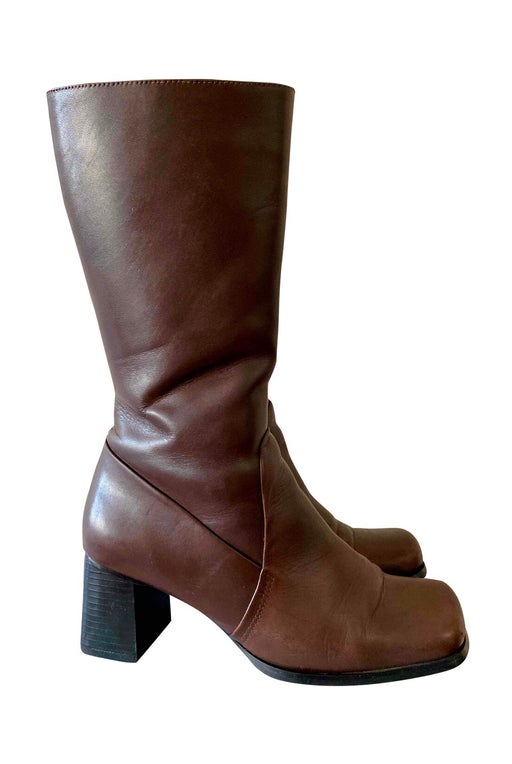 90's leather boots