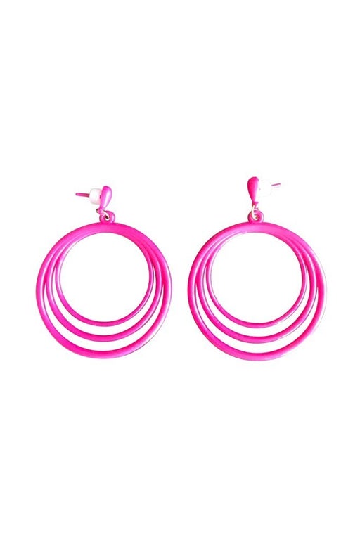 pink earrings