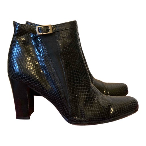 Bottines en cuir