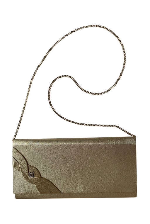 Golden baguette bag