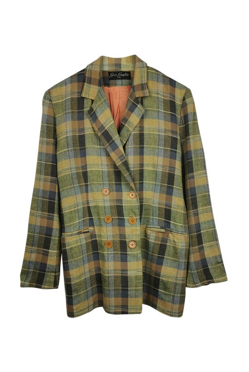 Checked blazer